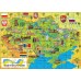 *Пазл "Карта Украины" 110 елементов, 30 достопримечательностей